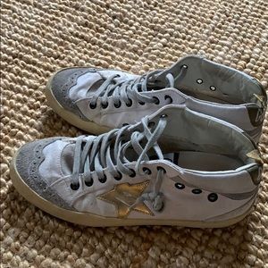 Golden Goode Mid Star Canvas Suede 38